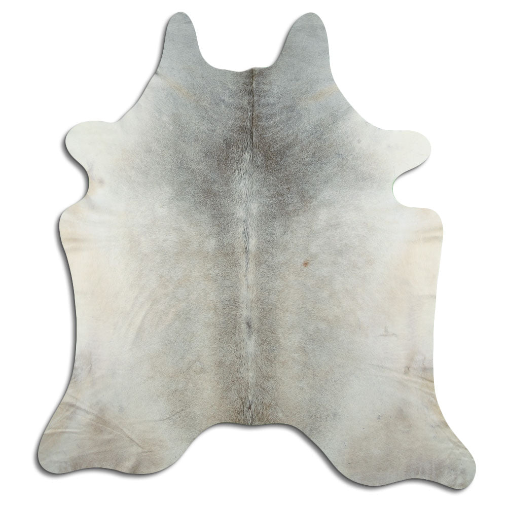 Grey cowhide rug XXL