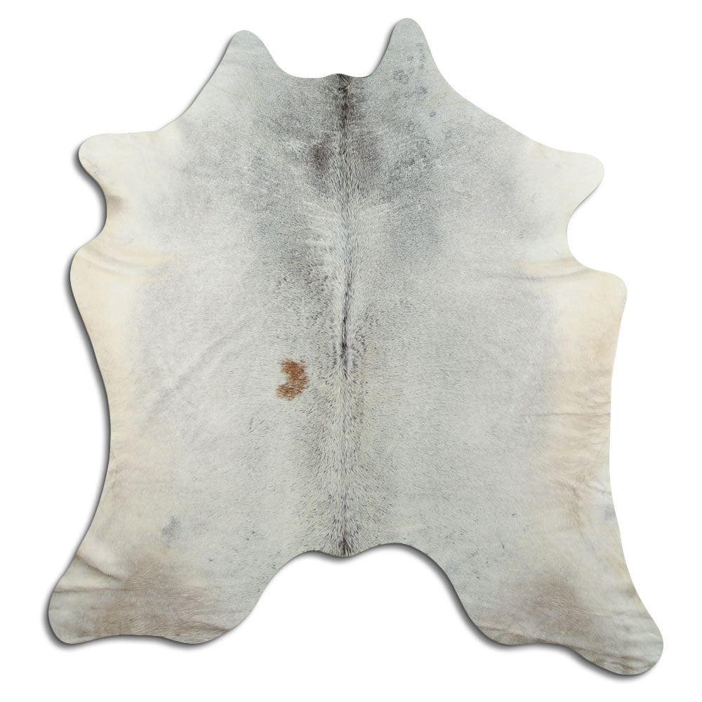 Grey cowhide rug XL