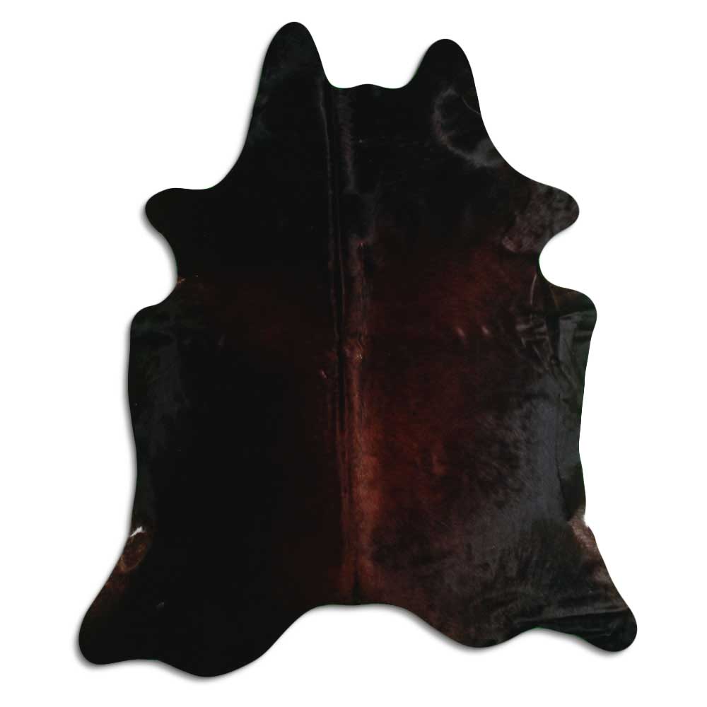 Brown cowhide rug XL
