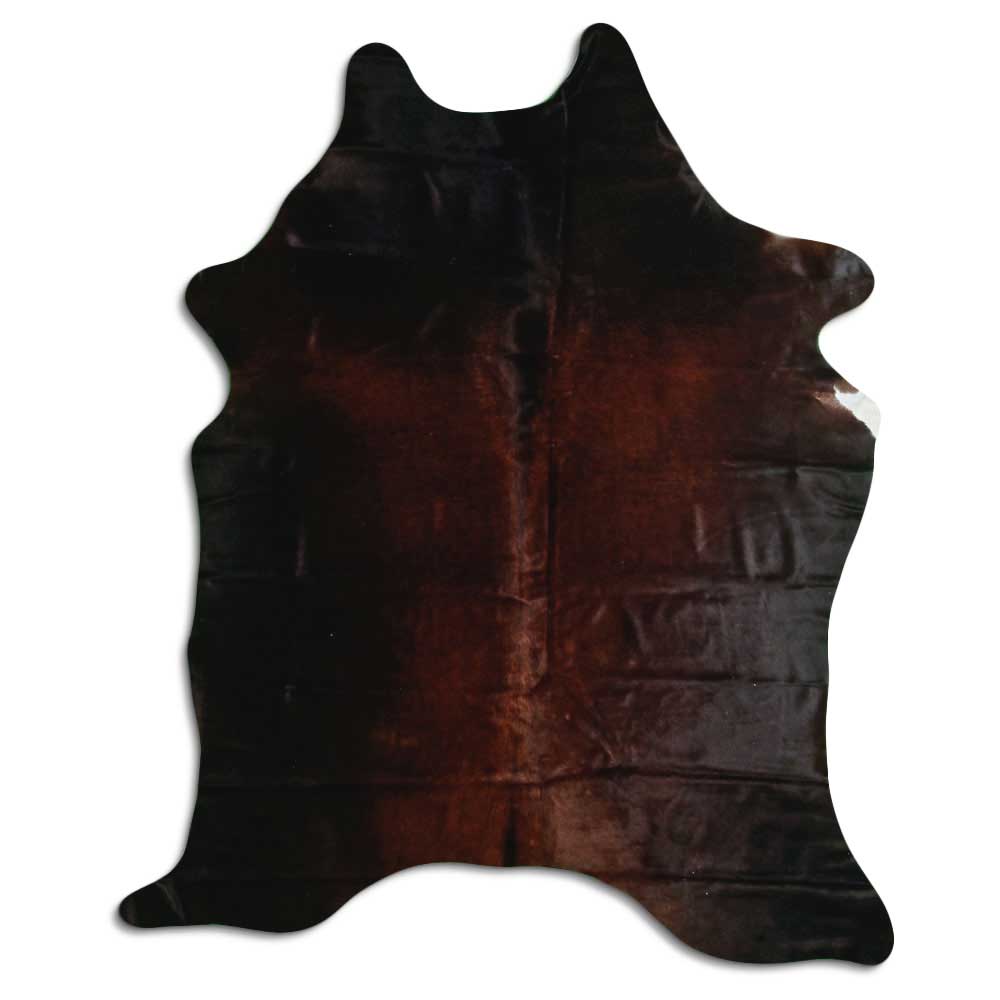 Brown cowhide rug XL