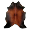 Brown cowhide rug L