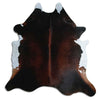 Brown cowhide rug XL