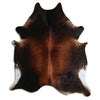Brown cowhide rug XL