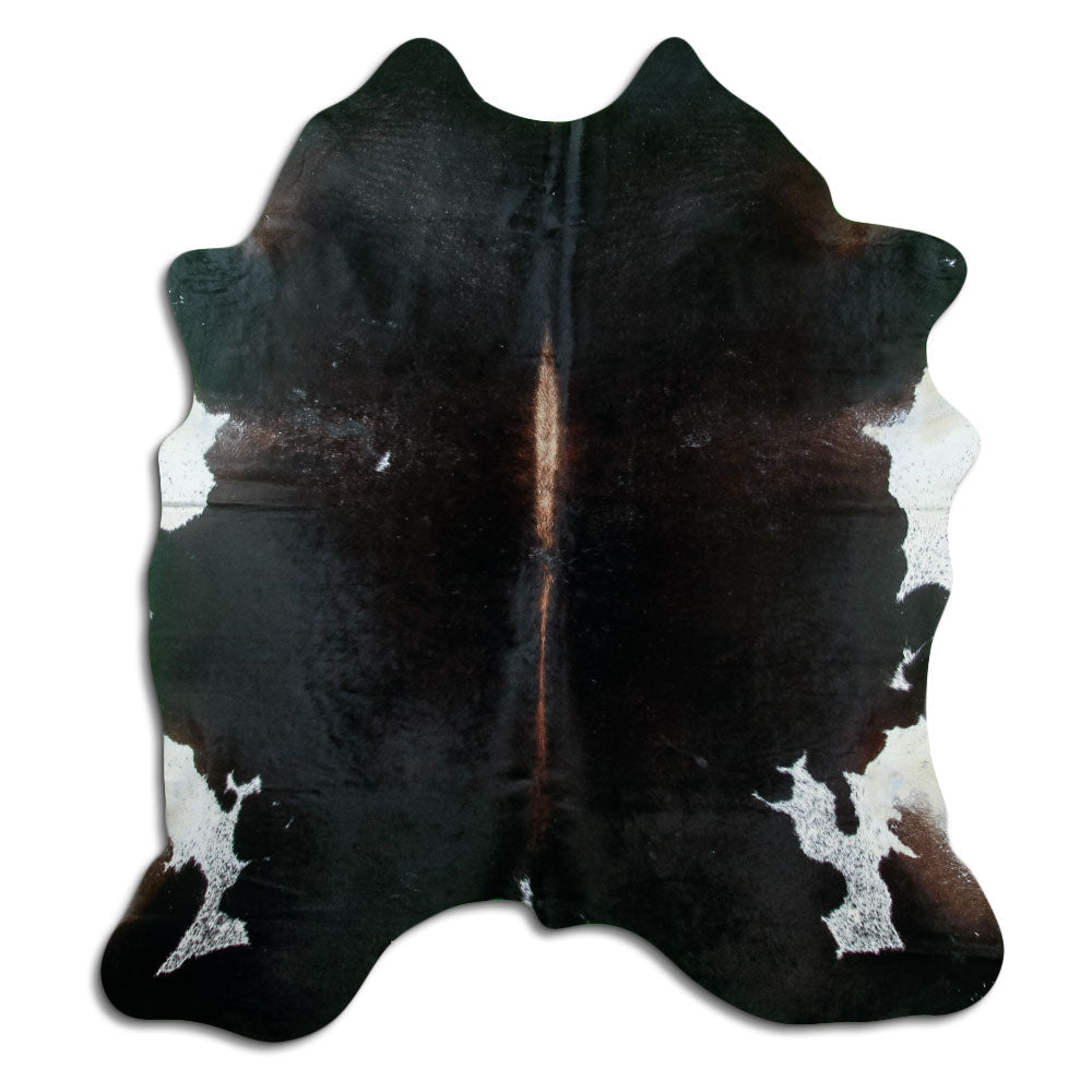 Brown cowhide rug XL