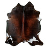 Brown cowhide rug XL