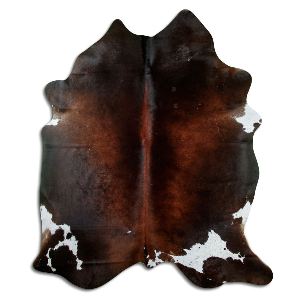 Brown cowhide rug XL