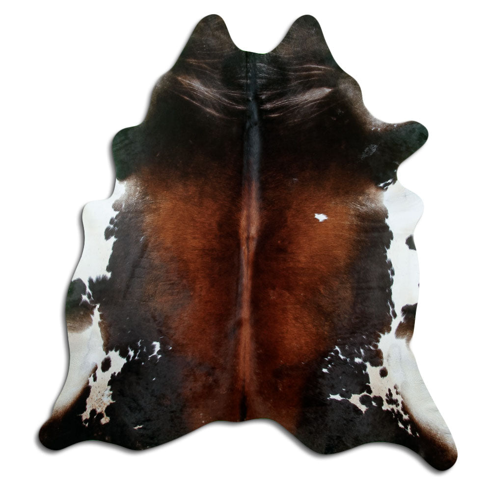 Tricolour cowhide rug XL