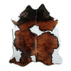Tricolour cowhide rug XL
