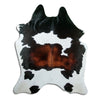 Tricolour cowhide rug XL