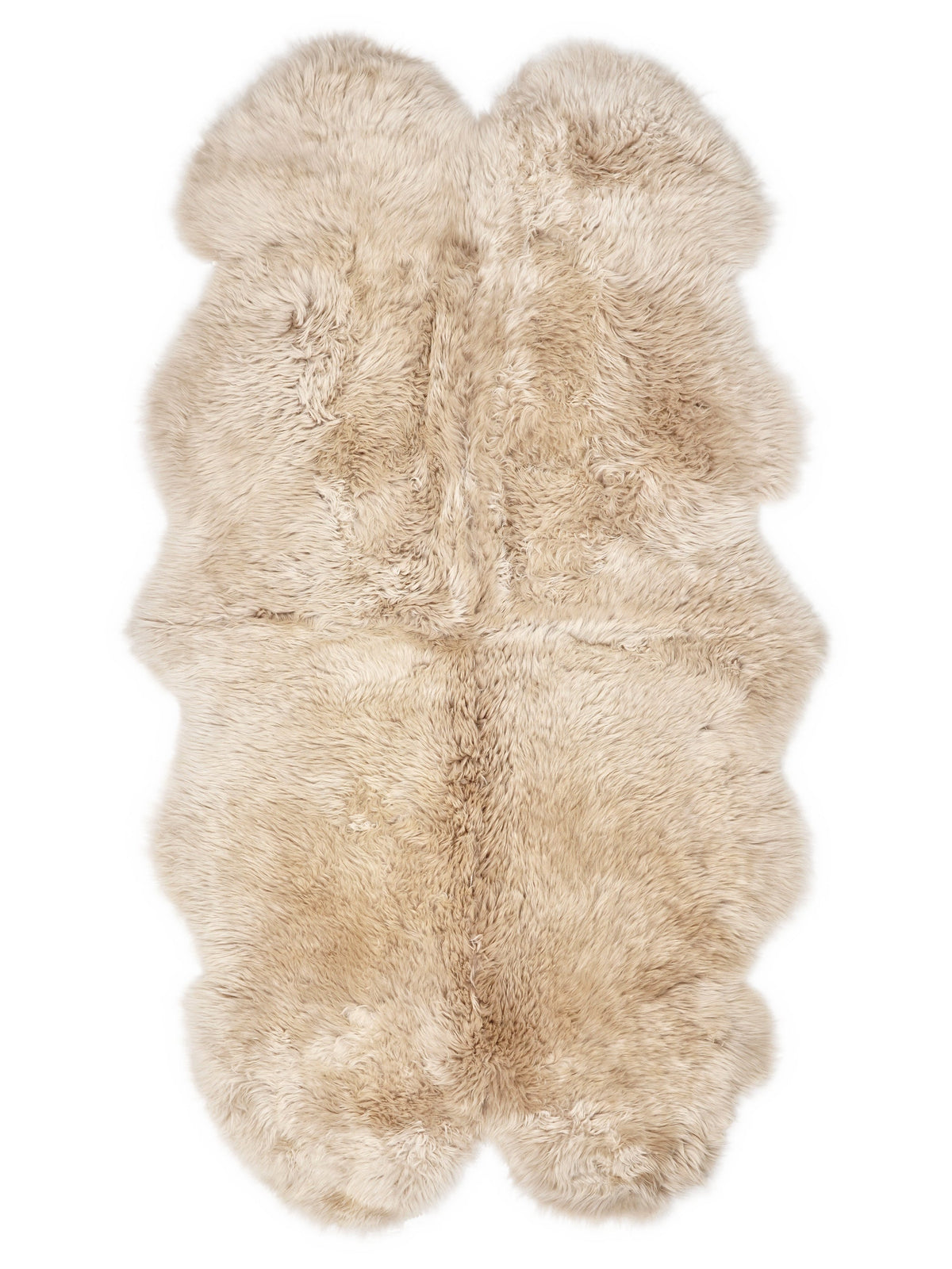 Quad New Zealand sheepskin rug 180 × 100 cm – Beige