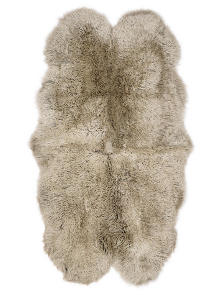Quad New Zealand sheepskin rug 180 × 100 cm – Taupe