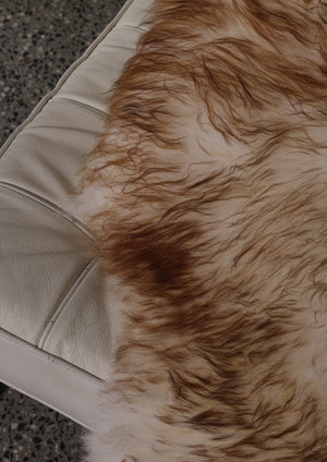 Double mouflon sheepskin rug