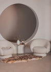 Double mouflon sheepskin rug